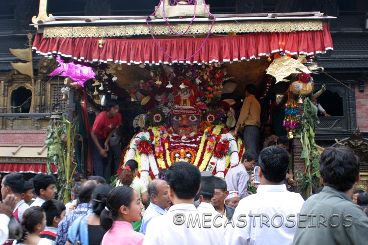 Fiesta de la diosa Kumari.